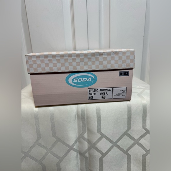 Soda White Strappy Heels - Picture 8 of 8